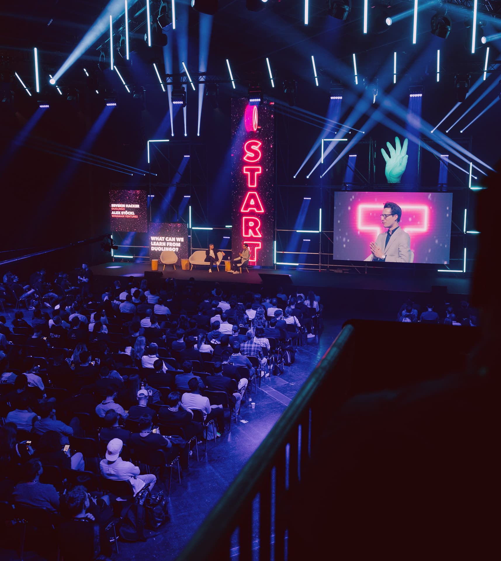 Road to START Summit audience and stage